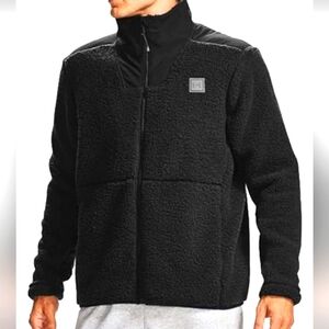 ʕ·ᴥ·ʔ Under Armour UA Legacy Sherpa Black Jacket Medium